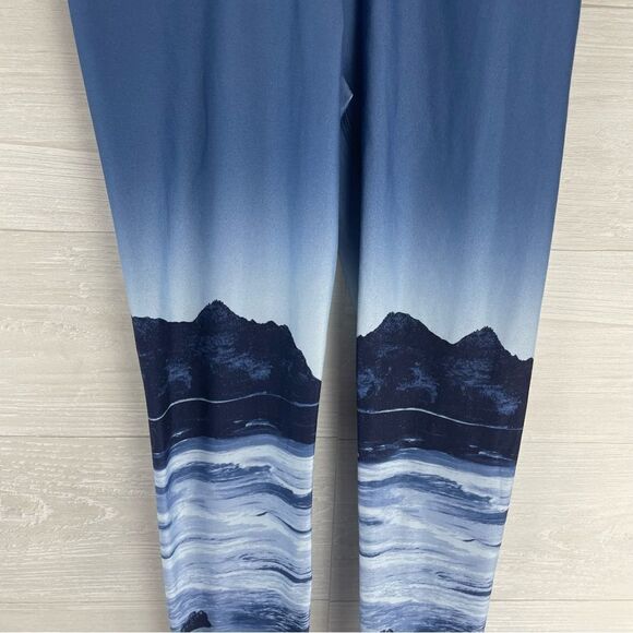 Aerie Seaside Ocean Mountain View High Rise Waist Leggings - Picture 2 of 6